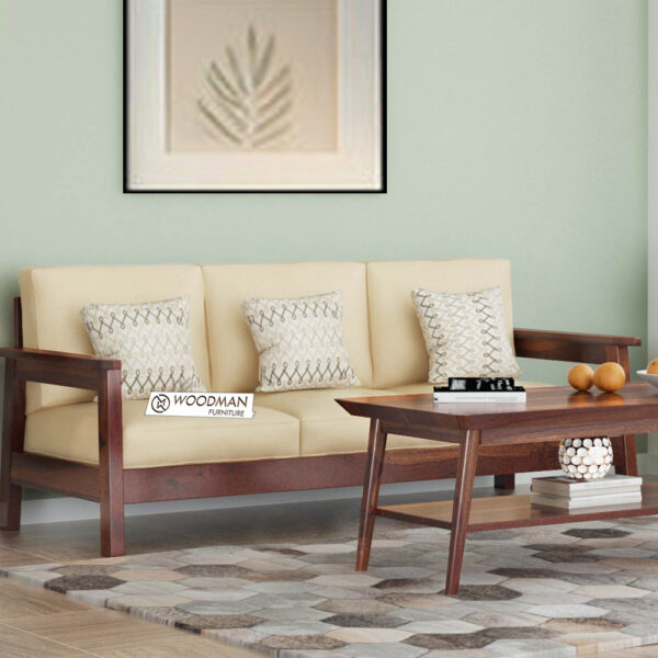 3-Seater Sheesham Wood Sofa