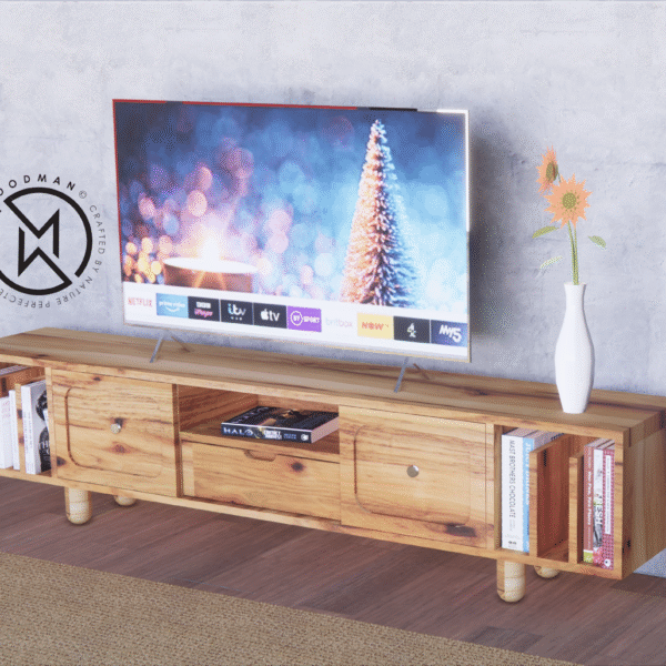 Sheesham Wood Tv Unit ( Honey Finish )