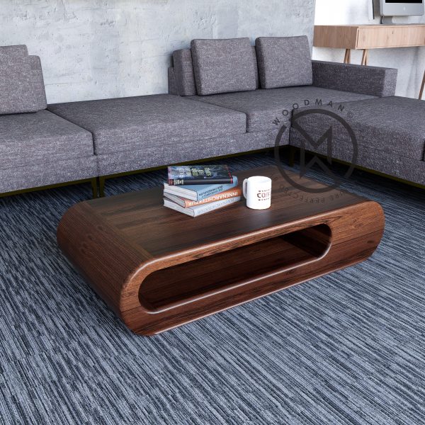 Modern Jodhpur Coffee Table ( Walnut Finish )