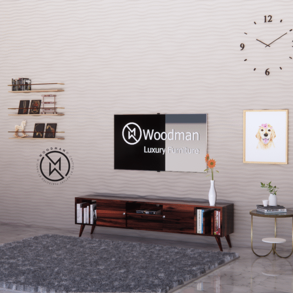 Sheesham Wood TV Unit (Walnut Finish)